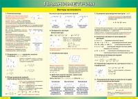 Таблица Векторы на плоскости (Планиметрия) 1000*1400 винил - «globural.ru» - Тюмень