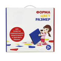 Подвижная развивающая игра "Форма, цвет, размер" - «globural.ru» - Тюмень