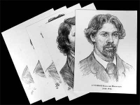 Портреты художников (22 штуки формат А3) - «globural.ru» - Тюмень