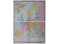 Учебная карта "Европа 1924-1939 гг" 1050*1420 мм (матовое, 2-стороннее лам.) - «globural.ru» - Тюмень