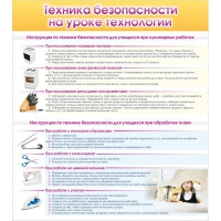 Стенд "Техника безопасности на уроке технологии" - «globural.ru» - Тюмень