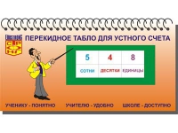 Перекидное табло для устного счета (ламинированное) - «globural.ru» - Тюмень