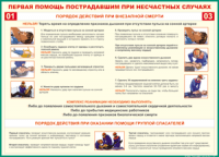 Таблица Порядок действий при внезапной смерти 1000*1400 винил - «globural.ru» - Тюмень