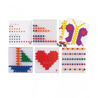 Мозаика Peg Board. Набор с прозрачными досками и картинками - «globural.ru» - Тюмень