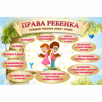 Стенд "Права ребенка" 1,5х1,0 - «globural.ru» - Тюмень
