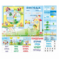 Стенд "Погода" с карманами для вставок - «globural.ru» - Тюмень