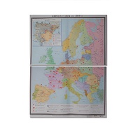 Учебная карта "Европа 1924-1939 гг" 1050*1420 мм (матовое, 2-стороннее лам.) - «globural.ru» - Тюмень