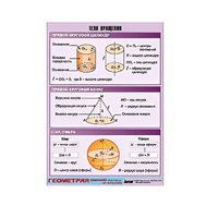 Таблица демонстрационная "Тела вращения" (винил 100х140) - «globural.ru» - Тюмень