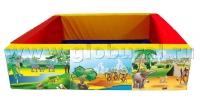 Квадратный сухой бассейн (с шелкографией) - «globural.ru» - Тюмень