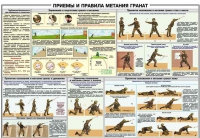 Плакат "Приемы и правила метания гранат" - «globural.ru» - Тюмень