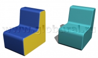 Прямоугольный стул 50*60*60/32см (ВИК) - «globural.ru» - Тюмень