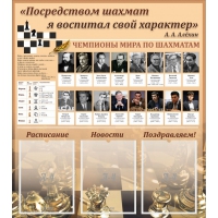 "Шахматы" тематический стенд - «globural.ru» - Тюмень
