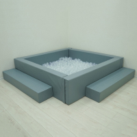 Сухой бассейн с шариками и RGB-подсветкой 190х190 см - «globural.ru» - Тюмень