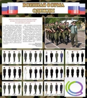 Стенд "Военная форма одежды (флаг РФ)" - «globural.ru» - Тюмень