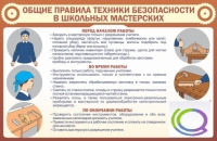 Стенд "Общие правила ТБ в школьных мастерских" - «globural.ru» - Тюмень