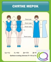 Стенд "Снятие мерок" (вариант 1) - «globural.ru» - Тюмень