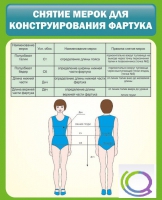 Стенд "Снятие мерок для конструирования фартука" - «globural.ru» - Тюмень