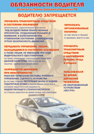 Плакат "Водителю запрещается " 1000*1400 винил - «globural.ru» - Тюмень
