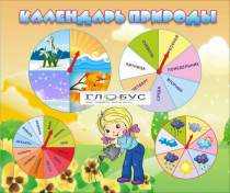 Стенд "Календарь природы" (вариант 1) - «globural.ru» - Тюмень