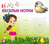 Стенд "Веселые нотки" - «globural.ru» - Тюмень