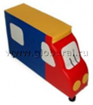 Напольная мягкая игрушка "Грузовик" каталка - «globural.ru» - Тюмень
