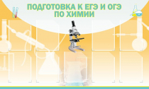 Стенд "Подготовка к ЕГЭ и ОГЭ по химии вариант 2 (9 карманов)" - «globural.ru» - Тюмень