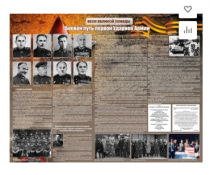 Стенд "Боевой путь первой ударной армии" - «globural.ru» - Тюмень