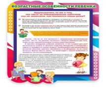 Стенд "Возрастные особенности ребенка" - «globural.ru» - Тюмень