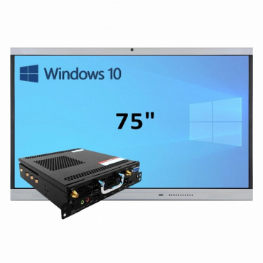 Интерактивная панель 75" (встроенный ПК, Win10, Intel i5) - «globural.ru» - Тюмень